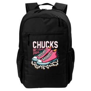 Chucks And Pearls 2024 Kamala Harris Election Day 2024 Daily Commute Backpack