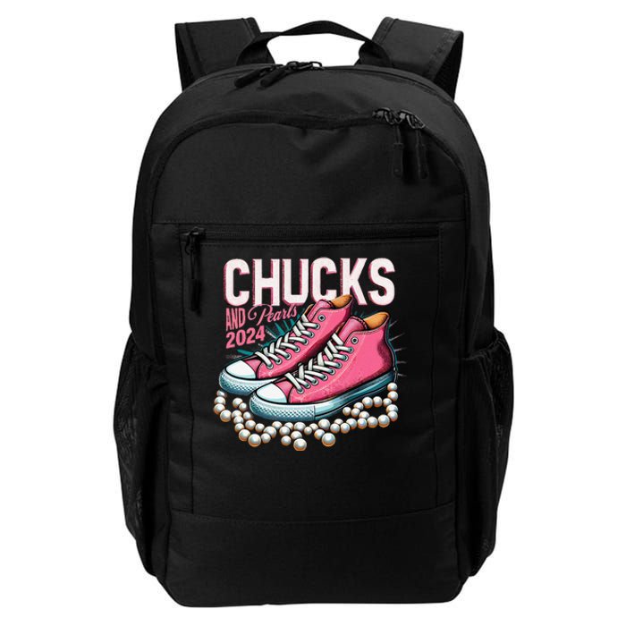 Chucks And Pearls 2024 Kamala Harris Election Day 2024 Daily Commute Backpack