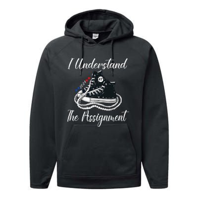 Chucks And Pearls Election 2024 I Understand Theignment Performance Fleece Hoodie