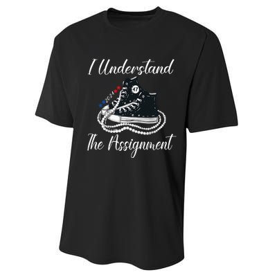 Chucks And Pearls Election 2024 I Understand Theignment Performance Sprint T-Shirt