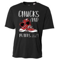 Chucks And Pearls Im With Her Kamala 2024 Cooling Performance Crew T-Shirt