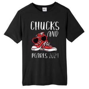 Chucks And Pearls Im With Her Kamala 2024 Tall Fusion ChromaSoft Performance T-Shirt