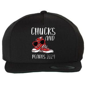 Chucks And Pearls Im With Her Kamala 2024 Wool Snapback Cap