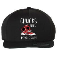 Chucks And Pearls Im With Her Kamala 2024 Wool Snapback Cap