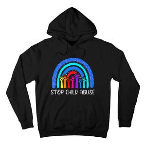 Child Abuse Prevention Awareness Month Blue Ribbon Cat Tall Hoodie