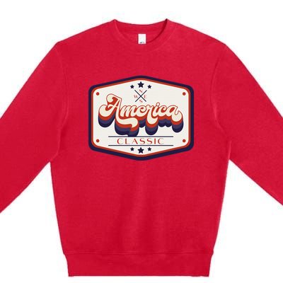 Classic American Patriotic Premium Crewneck Sweatshirt