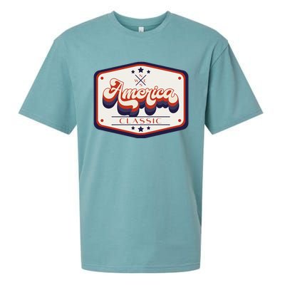 Classic American Patriotic Sueded Cloud Jersey T-Shirt