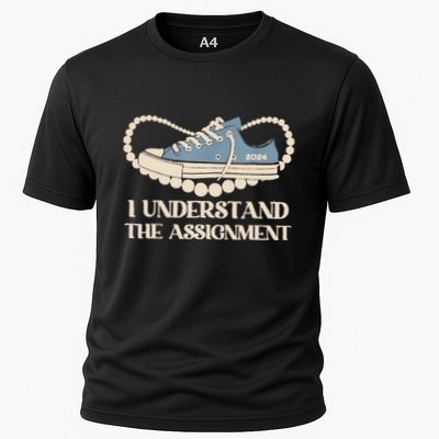 Chucks And Pearls I Understand The Assignment Harris2024 Cooling Performance Crew T-Shirt