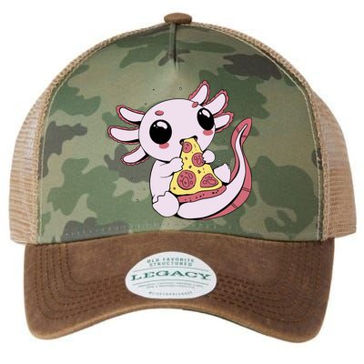 Cute Axolotl Pizza Lover Legacy Tie Dye Trucker Hat