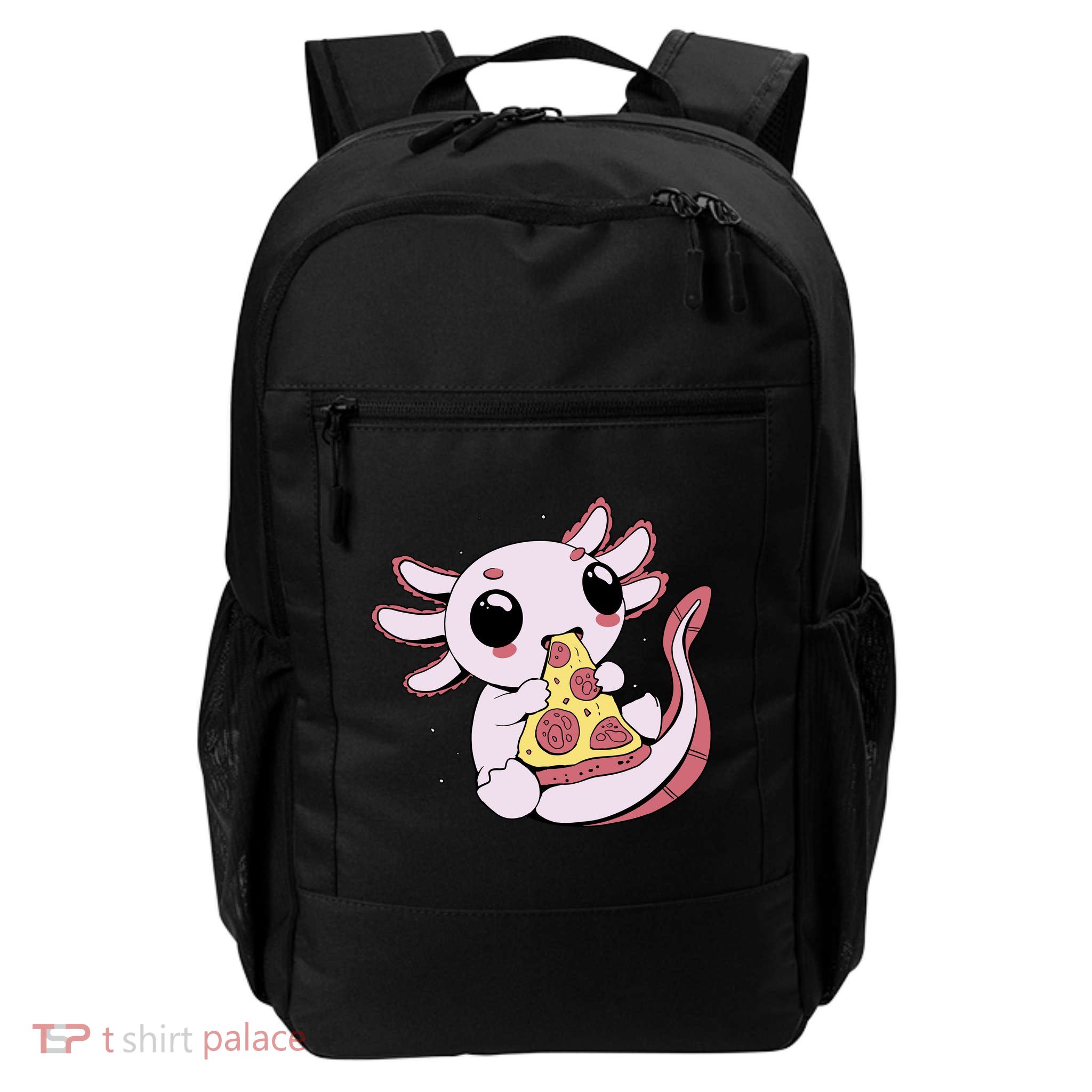 Cute Axolotl Pizza Lover Daily Commute Backpack