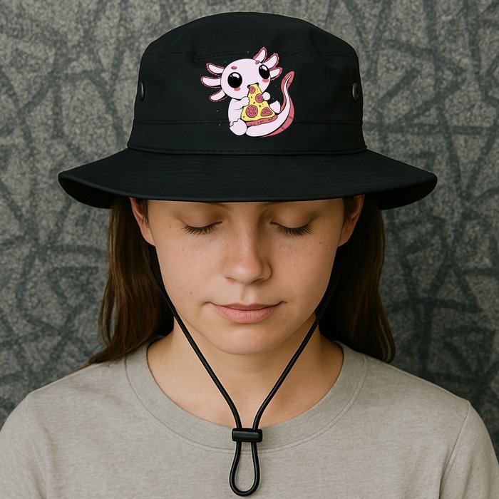 Cute Axolotl Pizza Lover Bucket Hat