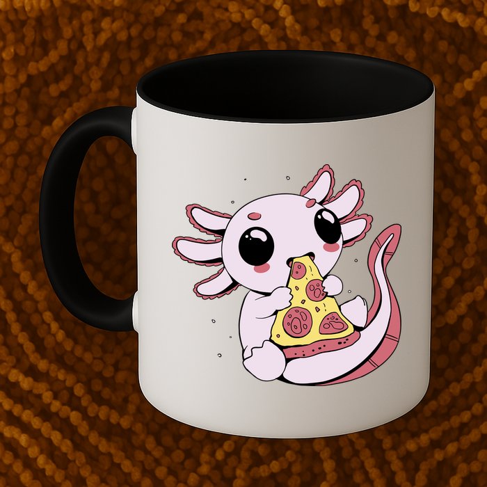 Cute Axolotl Pizza Lover Mug