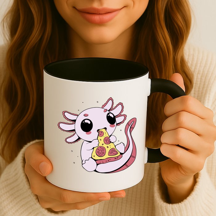 Cute Axolotl Pizza Lover Mug