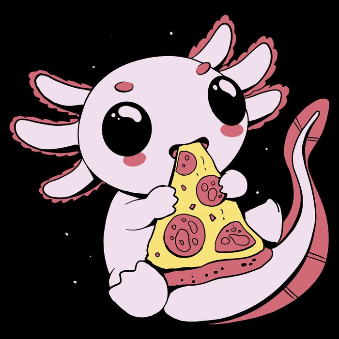 Cute Axolotl Pizza Lover Mug