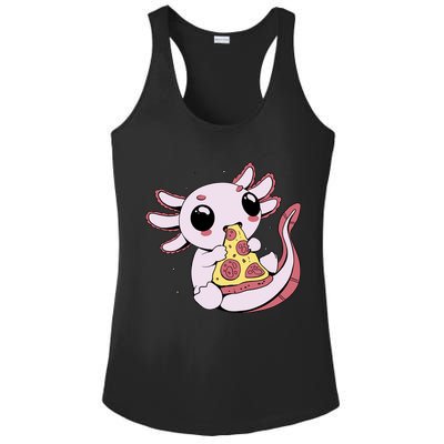 Cute Axolotl Pizza Lover Ladies PosiCharge Competitor Racerback Tank