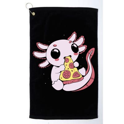 Cute Axolotl Pizza Lover Golf Towel