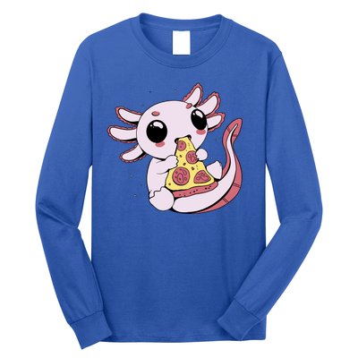 Cute Axolotl Pizza Lover Long Sleeve Shirt