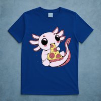Cute Axolotl Pizza Lover T-Shirt