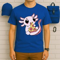 Cute Axolotl Pizza Lover T-Shirt