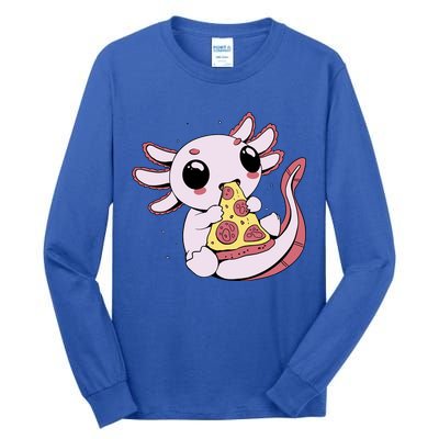 Cute Axolotl Pizza Lover Tall Long Sleeve T-Shirt