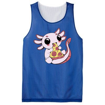 Cute Axolotl Pizza Lover Mesh Reversible Basketball Jersey Tank