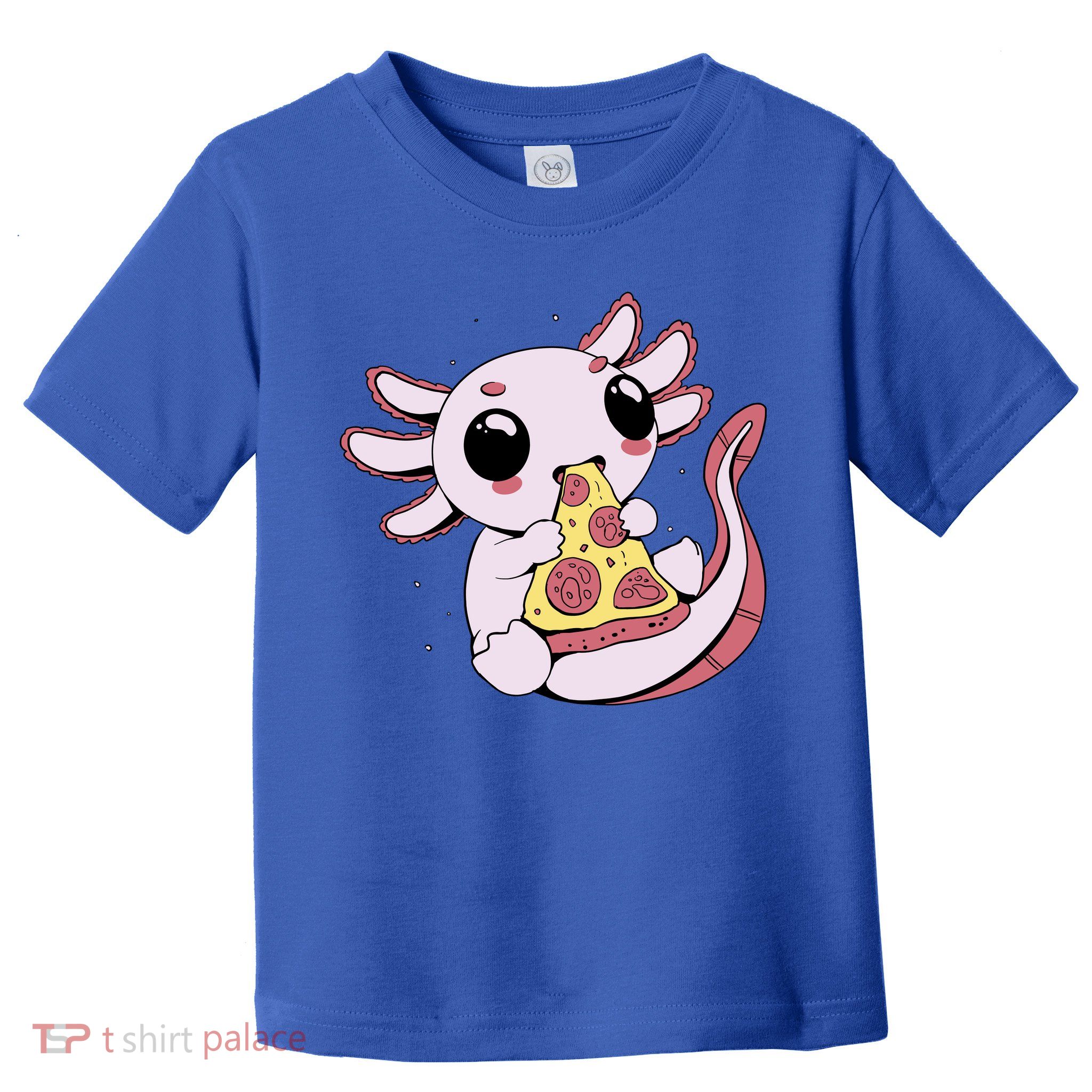 Cute Axolotl Pizza Lover Toddler T-Shirt