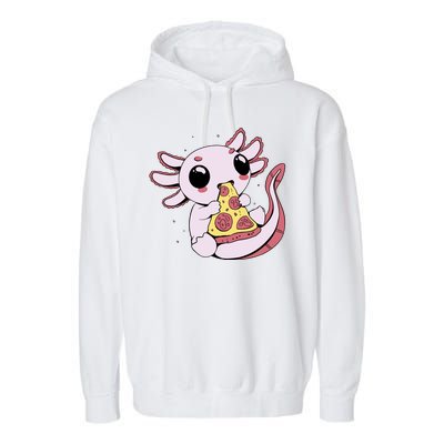 Cute Axolotl Pizza Lover Garment-Dyed Fleece Hoodie