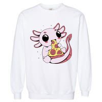 Cute Axolotl Pizza Lover Garment-Dyed Sweatshirt