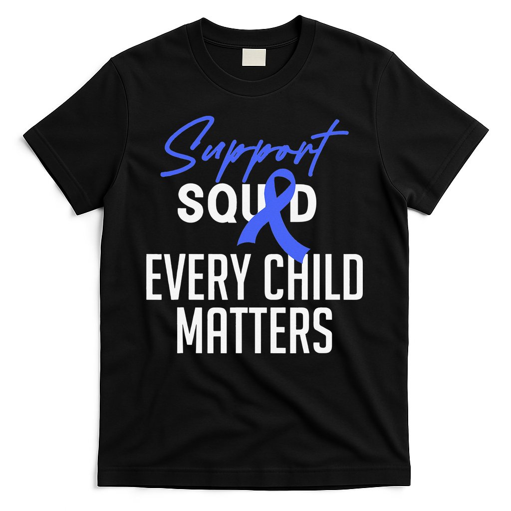 Child Abuse Prevention Awareness Month Blue Ribbon Trex T-Shirt