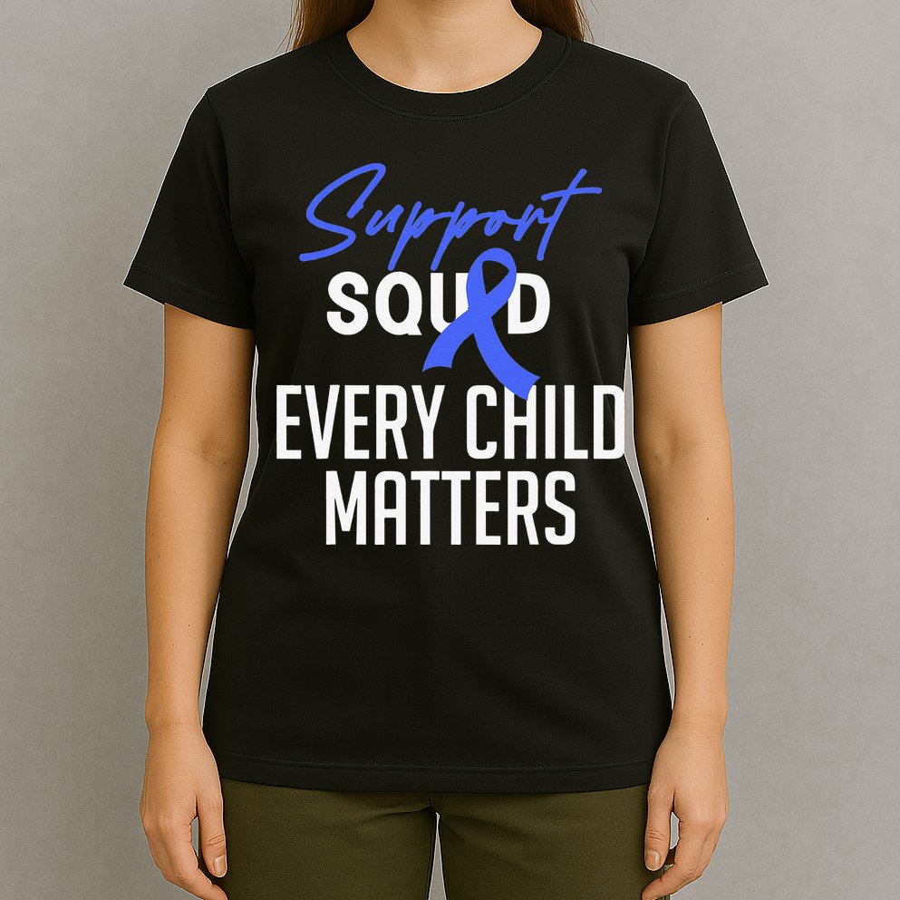 Child Abuse Prevention Awareness Month Blue Ribbon Trex T-Shirt