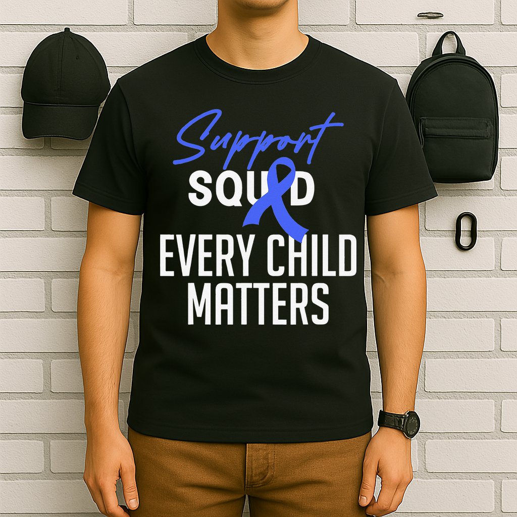 Child Abuse Prevention Awareness Month Blue Ribbon Trex T-Shirt