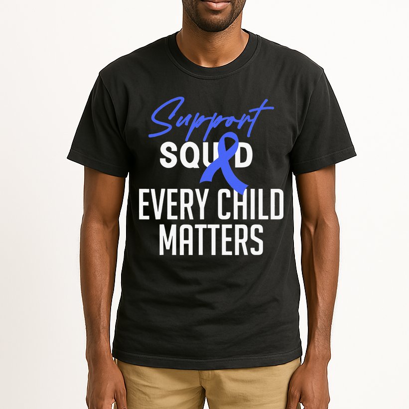 Child Abuse Prevention Awareness Month Blue Ribbon Trex Tall T-Shirt