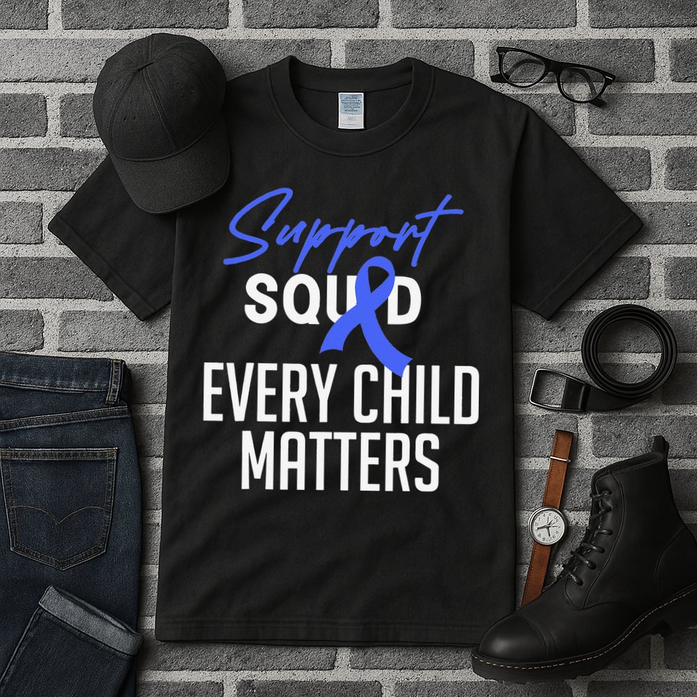 Child Abuse Prevention Awareness Month Blue Ribbon Trex Tall T-Shirt