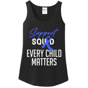 Child Abuse Prevention Awareness Month Blue Ribbon Trex Ladies Essential Tank