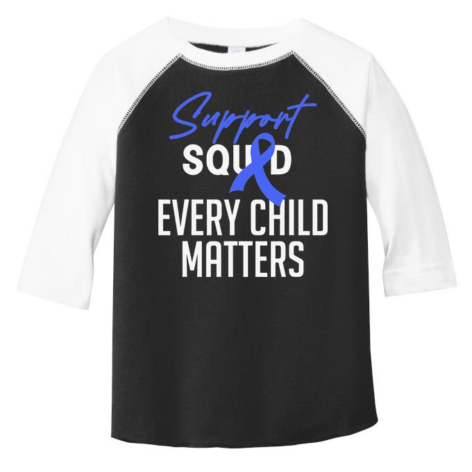 Child Abuse Prevention Awareness Month Blue Ribbon Trex Toddler Fine Jersey T-Shirt