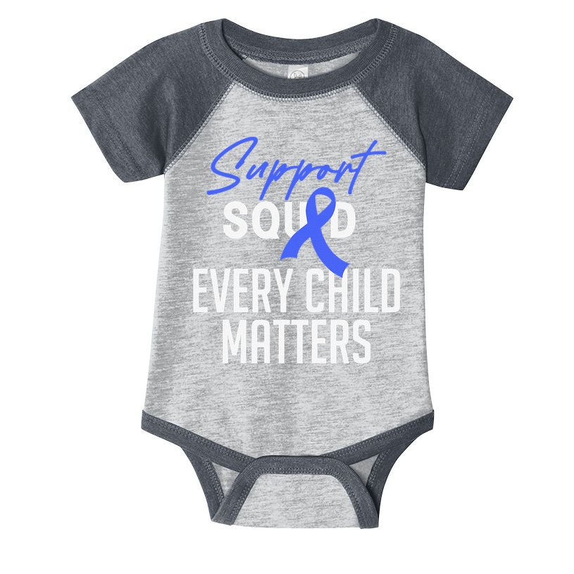 Child Abuse Prevention Awareness Month Blue Ribbon Trex Infant Baby Jersey Bodysuit