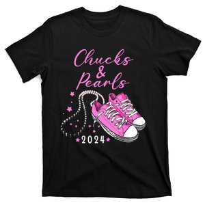 Chucks And Pearls 2024 Kamala Harris For President 47th T-Shirt