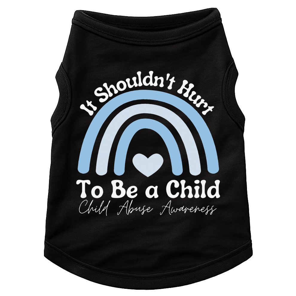 Child Abuse Prevention Awareness Month Rainbow Doggie Tank