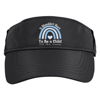 Child Abuse Prevention Awareness Month Rainbow Adult Drive Performance Visor
