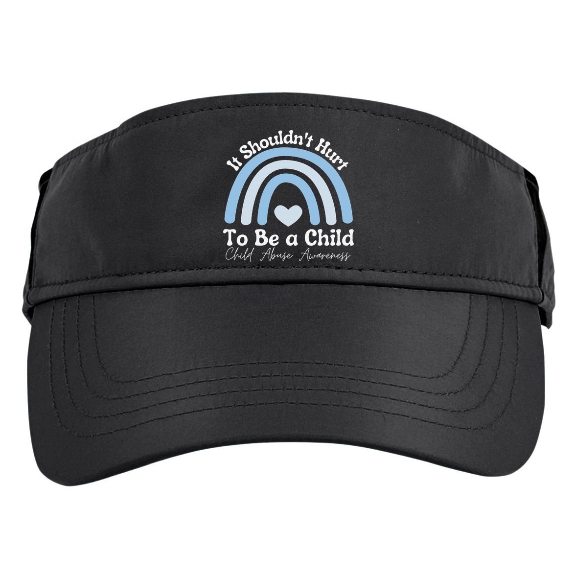 Child Abuse Prevention Awareness Month Rainbow Adult Drive Performance Visor