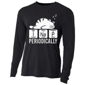 Cute Animal Periodic Table Funny Chemist Gift Cat Chemistry Cooling Performance Long Sleeve Crew