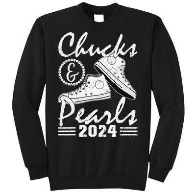 Chucks And Pearls Kamala Harris 2024 Usa Election 2024 Sweatshirt