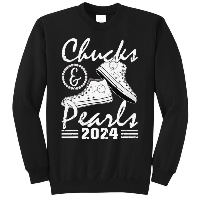 Chucks And Pearls Kamala Harris 2024 Usa Election 2024 Sweatshirt