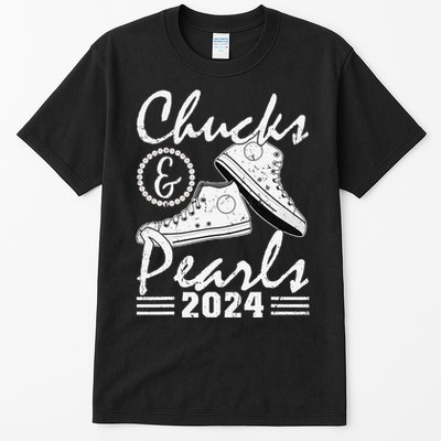 Chucks And Pearls Kamala Harris 2024 Usa Election 2024 Tall T-Shirt