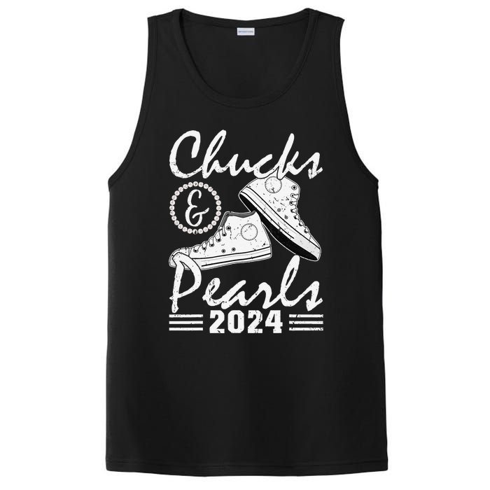 Chucks And Pearls Kamala Harris 2024 Usa Election 2024 PosiCharge Competitor Tank