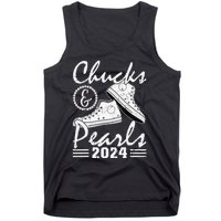 Chucks And Pearls Kamala Harris 2024 Usa Election 2024 Tank Top