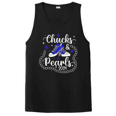 Chucks And Pearls Kamala Harris 2024 Meme Vote President PosiCharge Competitor Tank