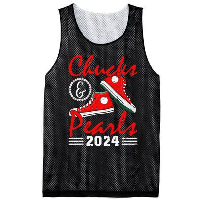 Chucks And Pearls Kamala Harris 2024 Usa Election 2024 Mesh Reversible Basketball Jersey Tank