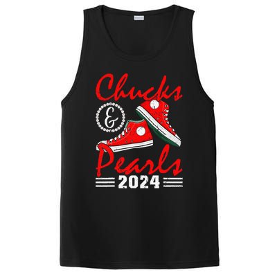 Chucks And Pearls Kamala Harris 2024 Usa Election 2024 PosiCharge Competitor Tank