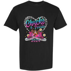 Chucks And Pearls Kamala Harris 2024 For President 47 Garment-Dyed Heavyweight T-Shirt